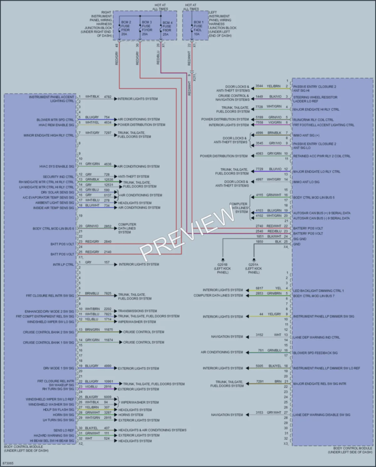 2024 Chevrolet SilveradoEV Body Control Modules wiring diagram preview