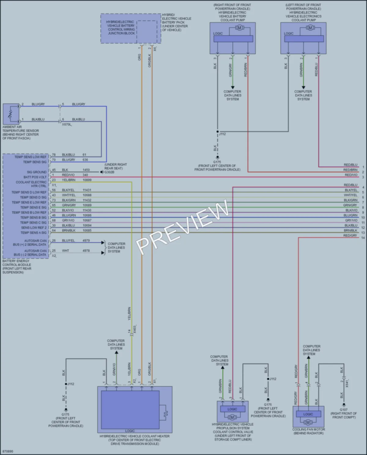 2024 Chevrolet SilveradoEV Cooling Fan wiring diagram preview
