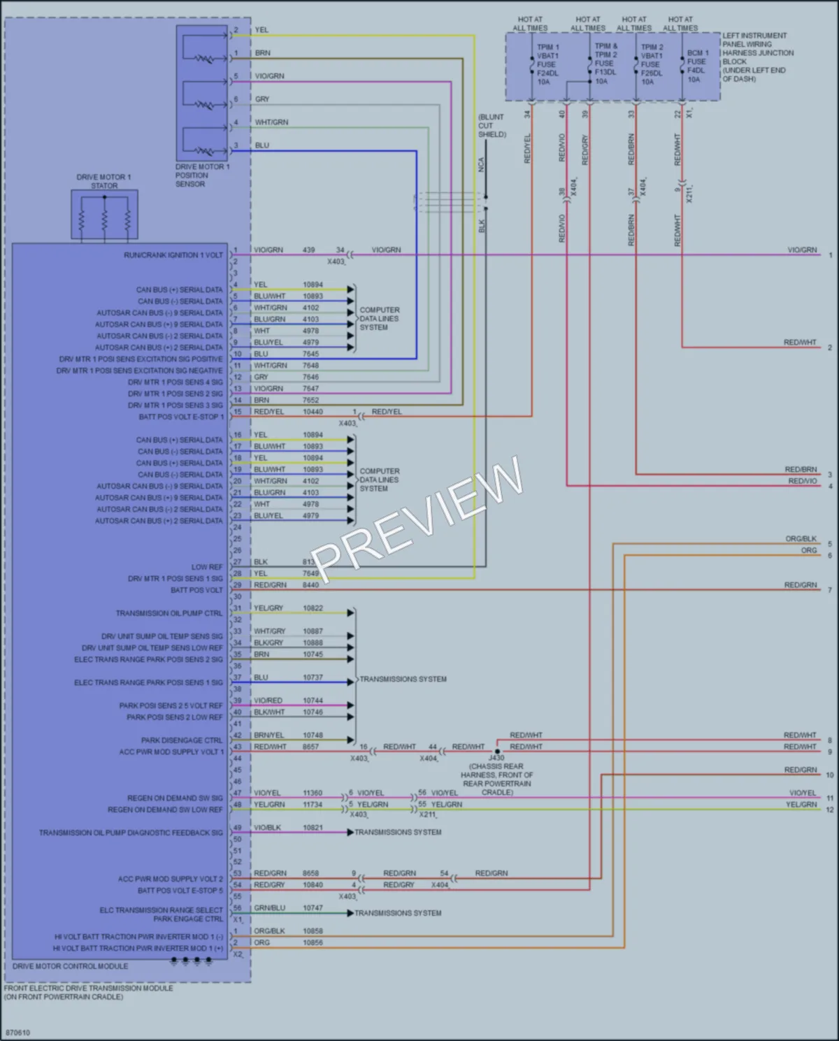 2024 Chevrolet SilveradoEV Engine Performance wiring diagram preview