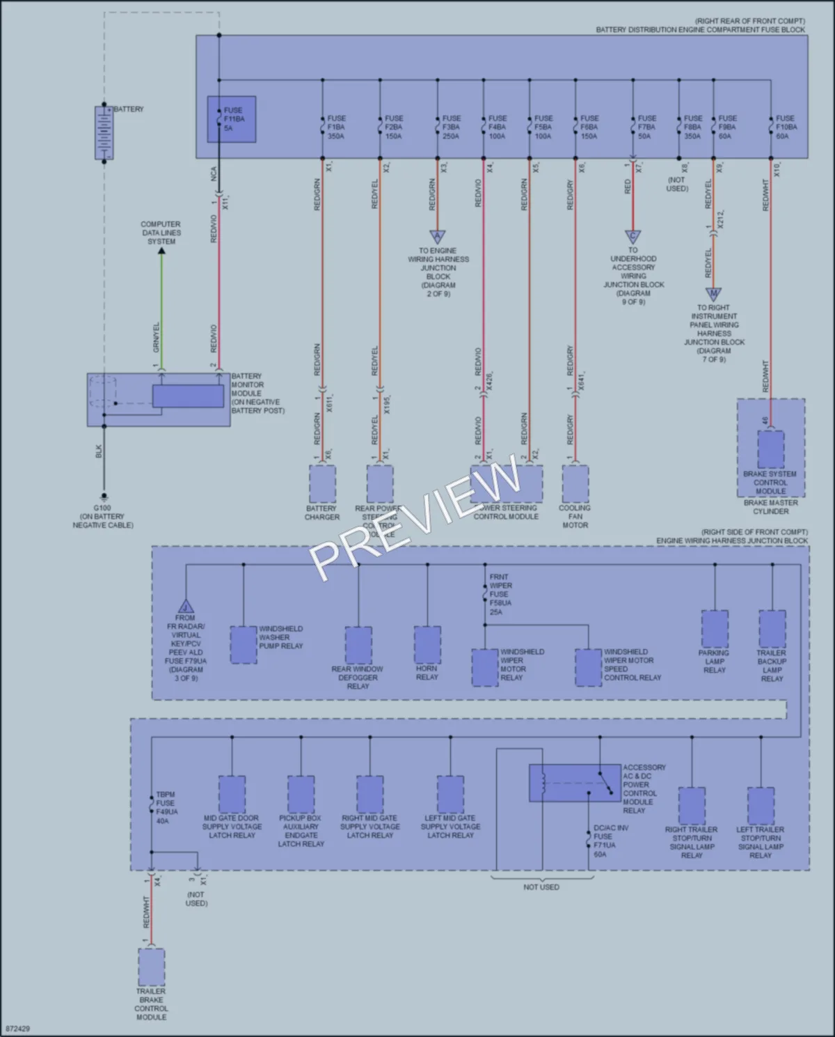 2024 Chevrolet SilveradoEV Power Distribution wiring diagram preview