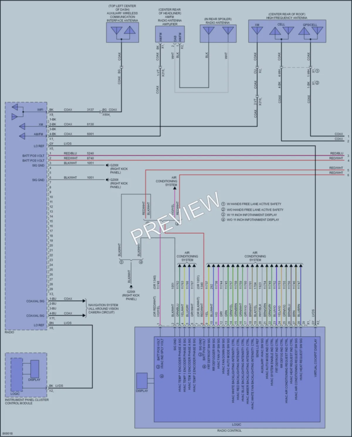 2024 Chevrolet SilveradoEV Radio wiring diagram preview