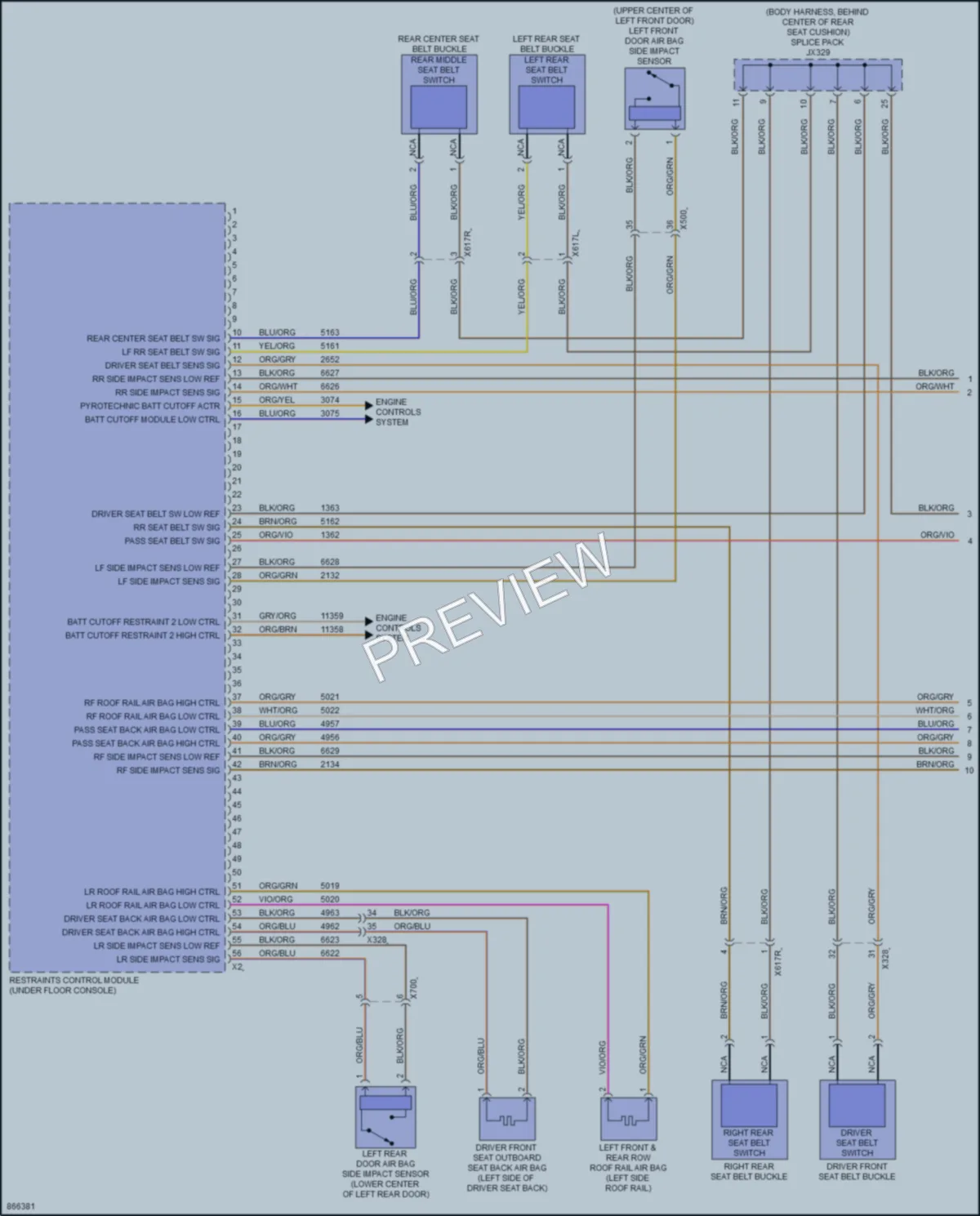 2024 Chevrolet SilveradoEV Supplemental Restraints wiring diagram preview