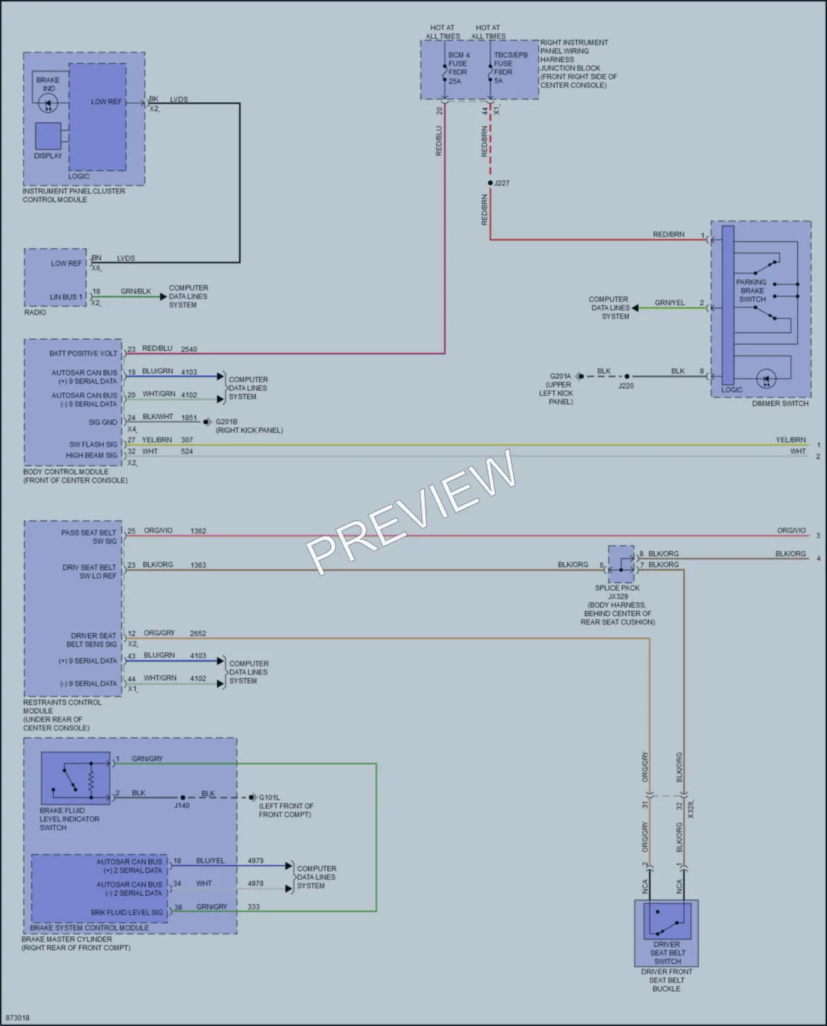 2024 Chevrolet SilveradoEV Warning Systems wiring diagram preview