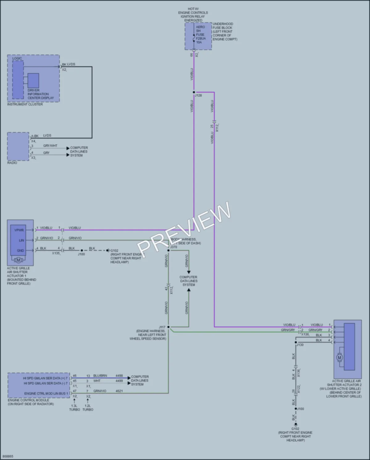 2024 Chevrolet TrailBlazer Active Bodyworks wiring diagram preview