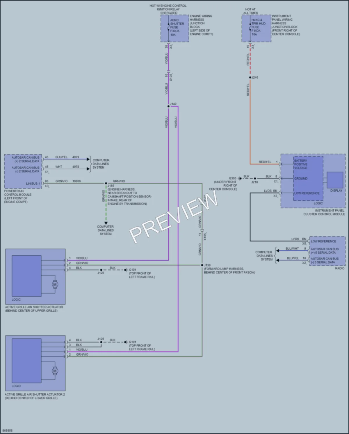 2024 Chevrolet Traverse Active Bodyworks wiring diagram preview