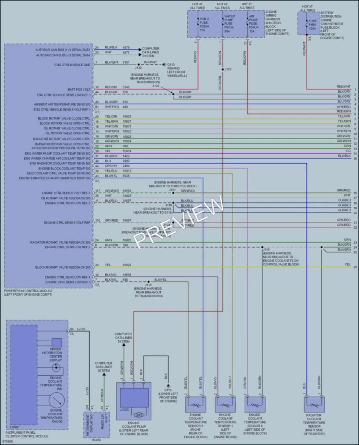 2024 Chevrolet Traverse Cooling Fan wiring diagram preview