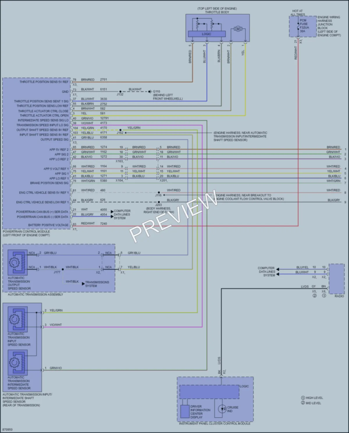 2024 Chevrolet Traverse Cruise Control wiring diagram preview