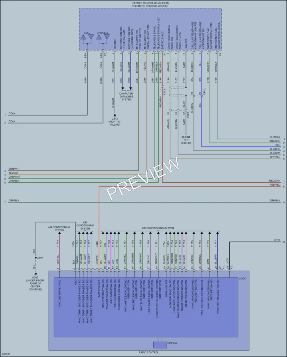 2024 Chevrolet Traverse Navigation wiring diagram preview