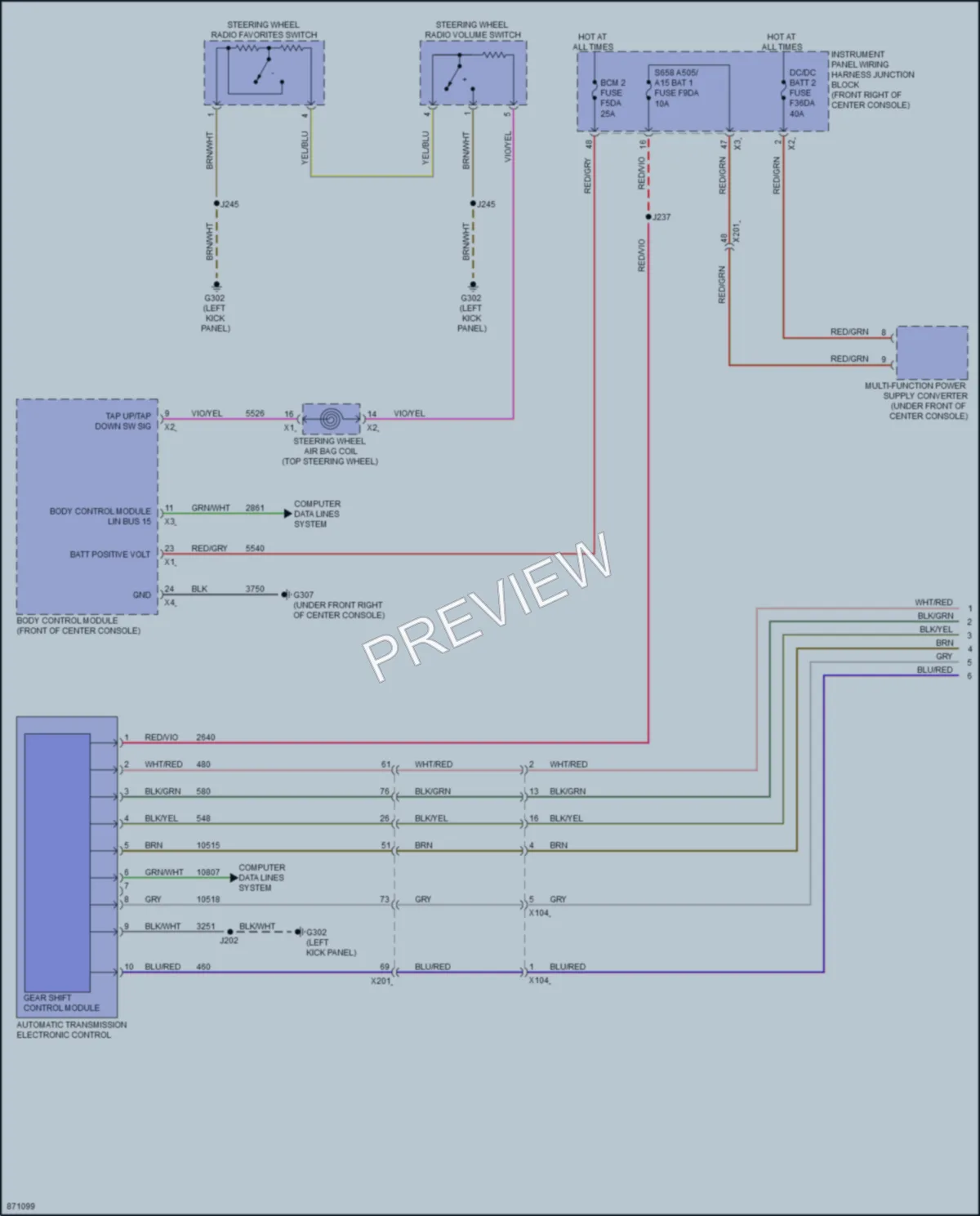 2024 Chevrolet Traverse Transmission wiring diagram preview