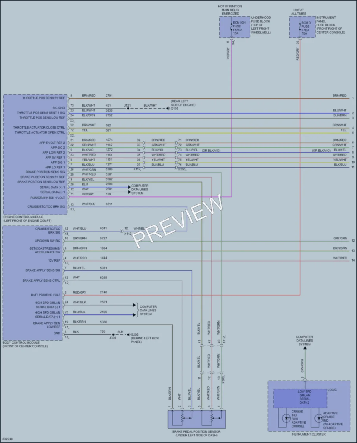 2024 Chevrolet TraverseLimited Cruise Control wiring diagram preview