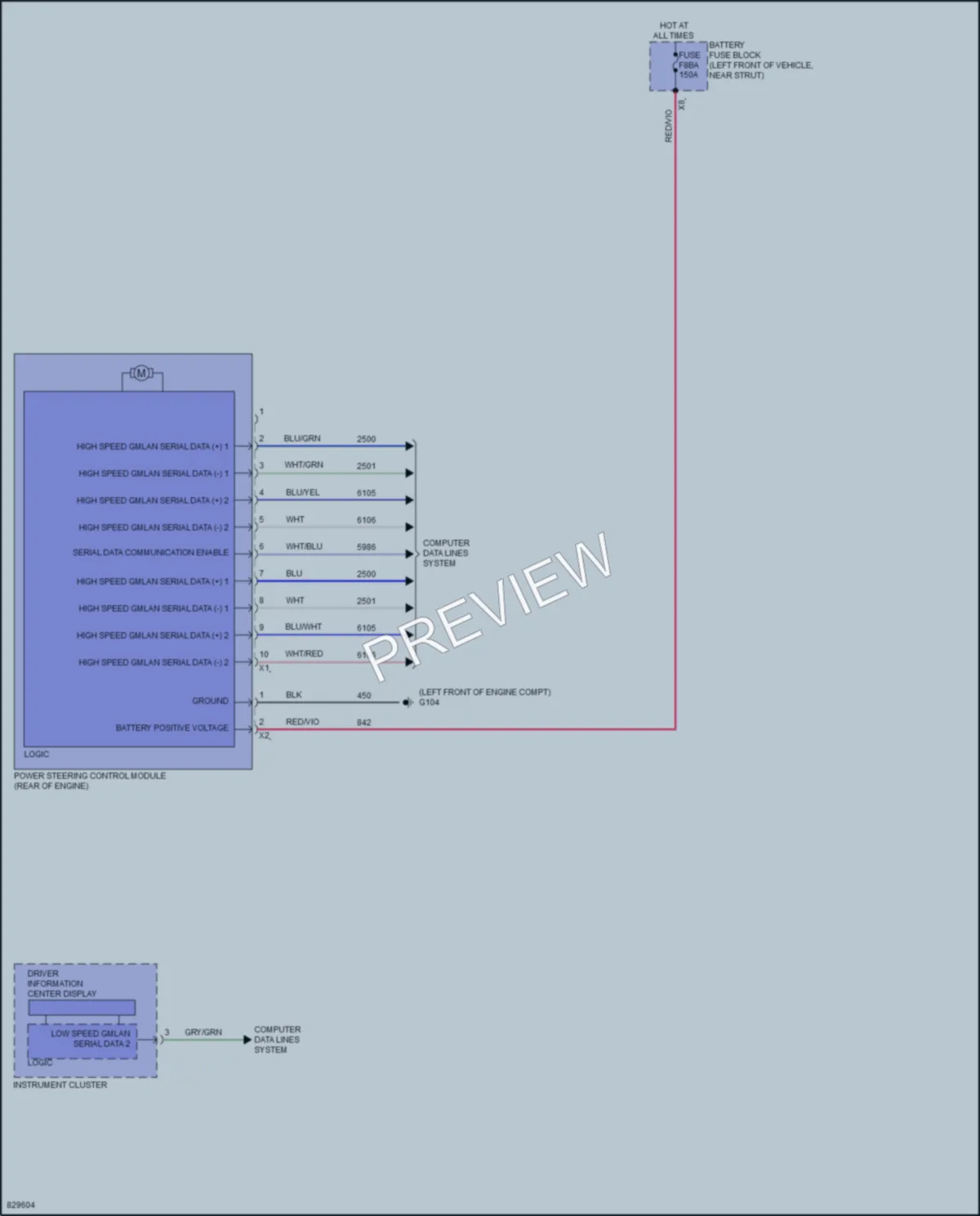2024 Chevrolet TraverseLimited Electronic Power Steering wiring diagram preview