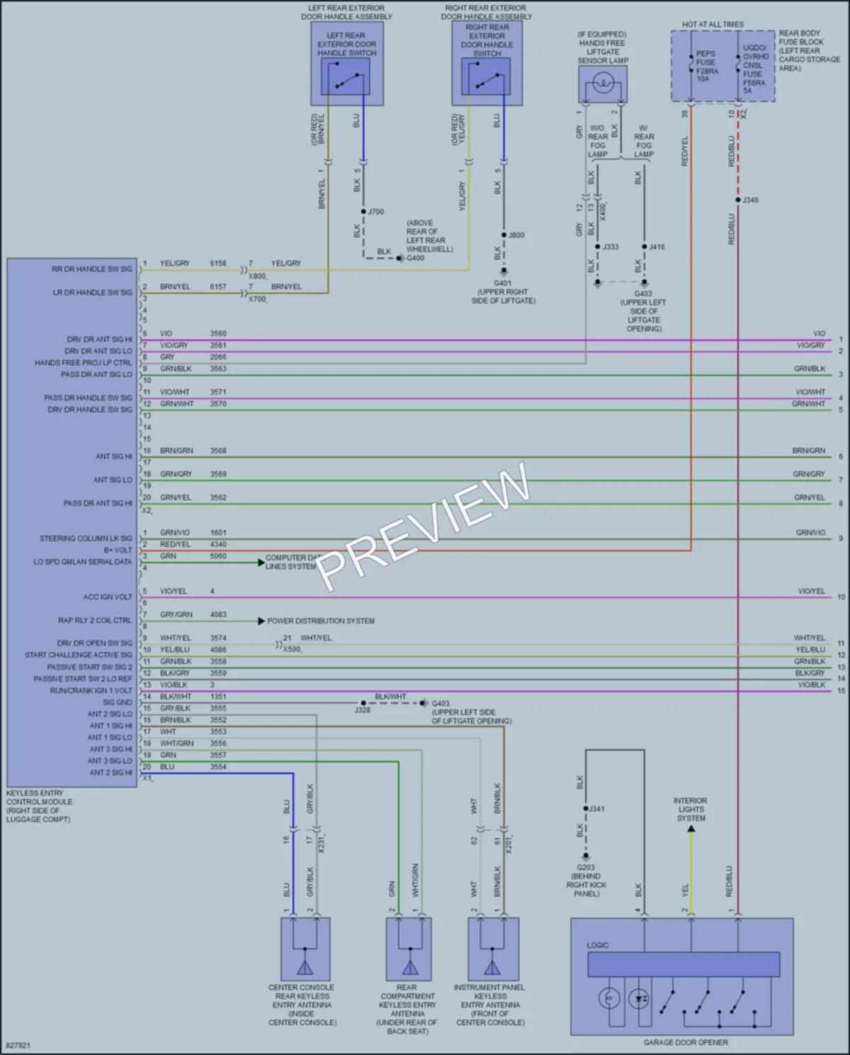 2024 Chevrolet TraverseLimited Power Door Locks wiring diagram preview