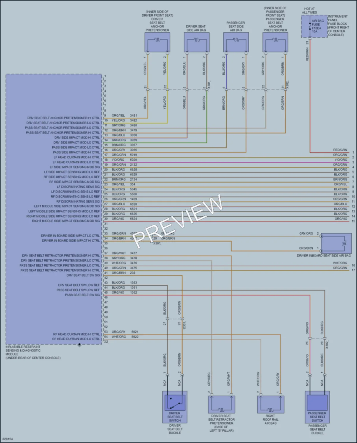2024 Chevrolet TraverseLimited Supplemental Restraints wiring diagram preview