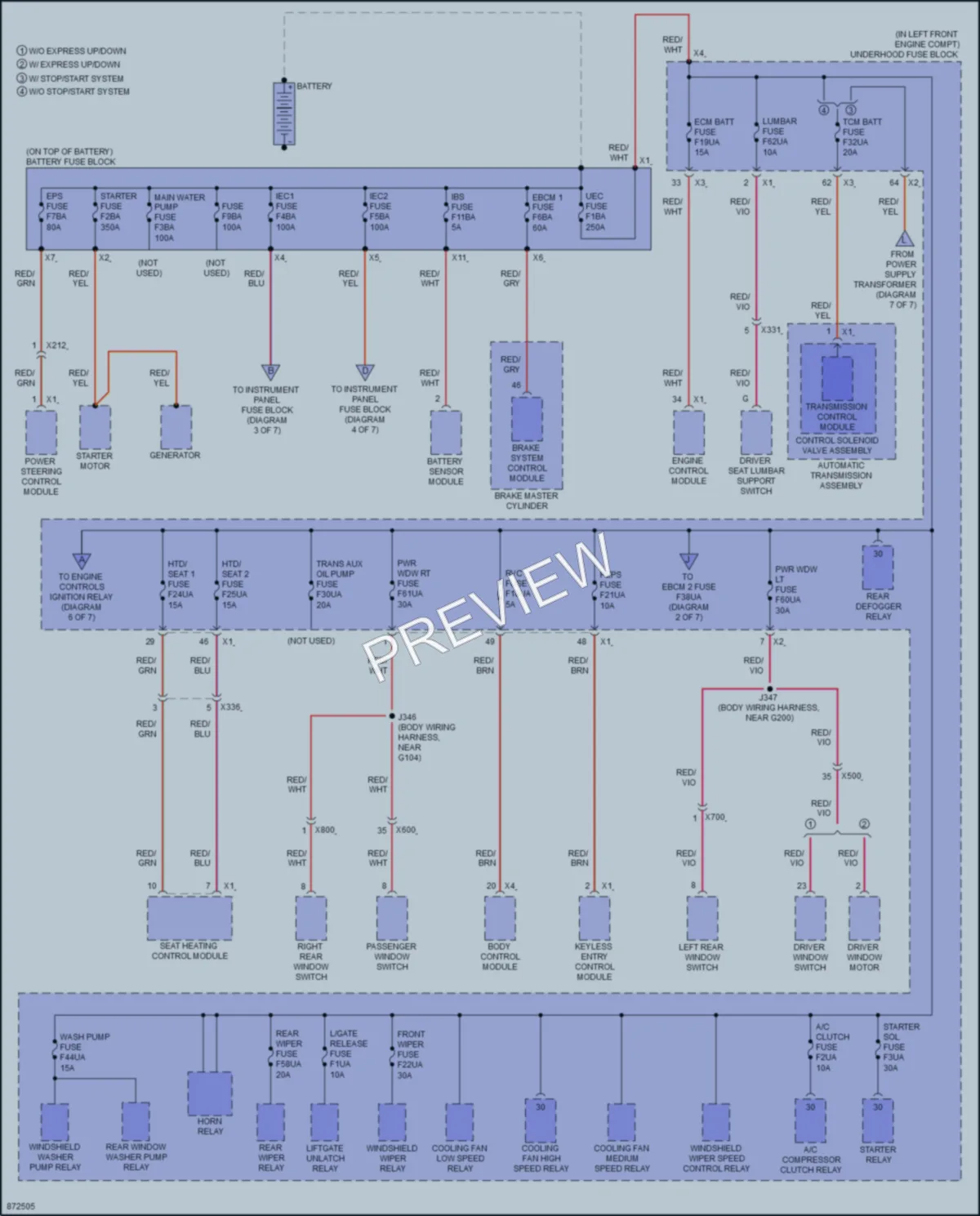 2024 Chevrolet Trax Power Distribution wiring diagram preview