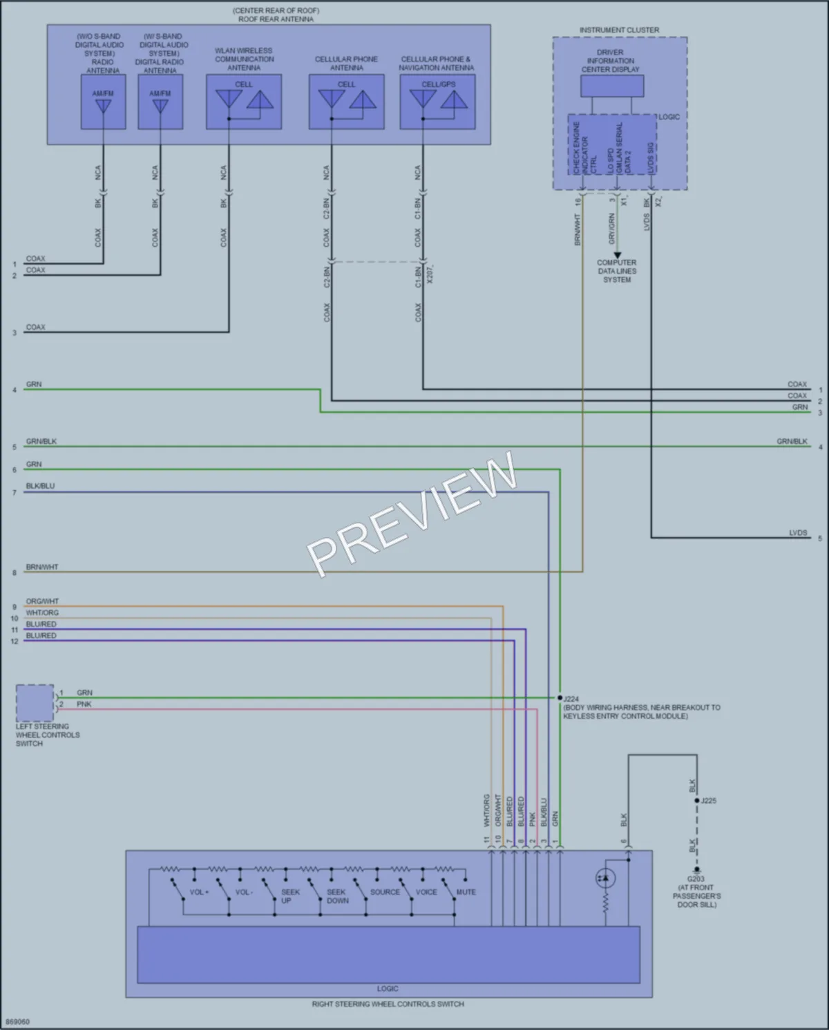 2024 Chevrolet Trax Radio wiring diagram preview