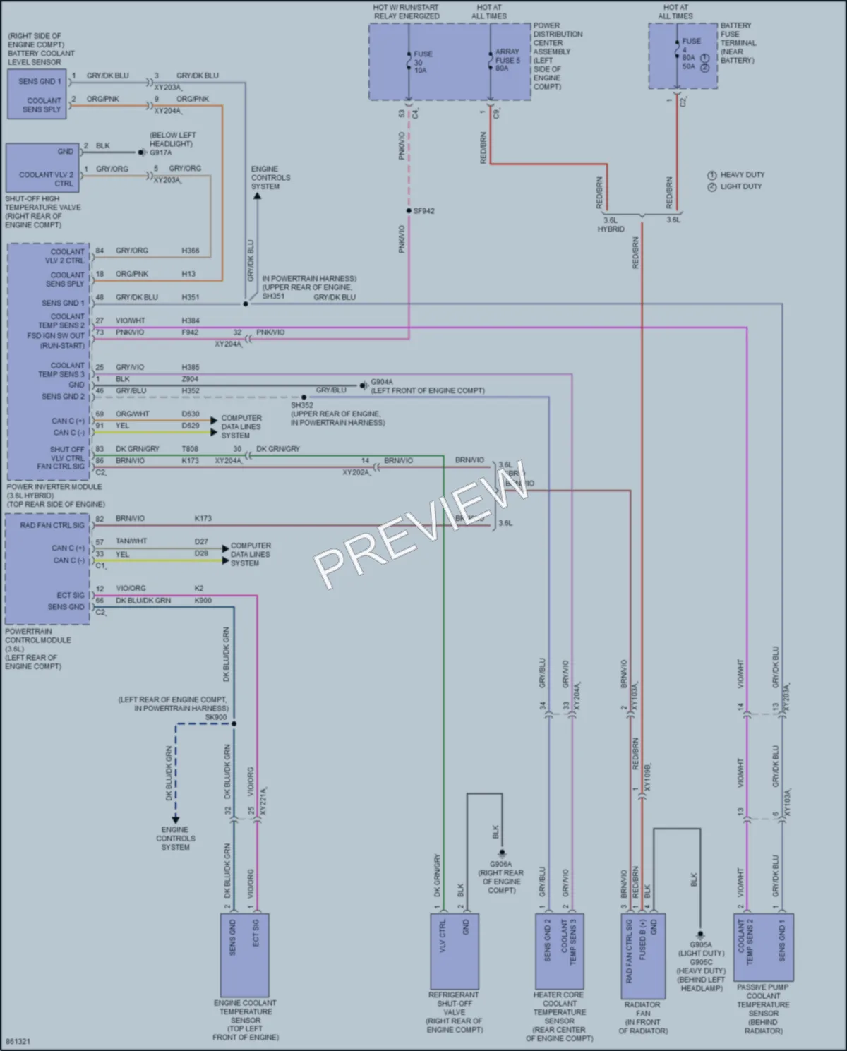 2024 Chrysler PacificaHybrid Cooling Fan Wiring Diagrams protected preview