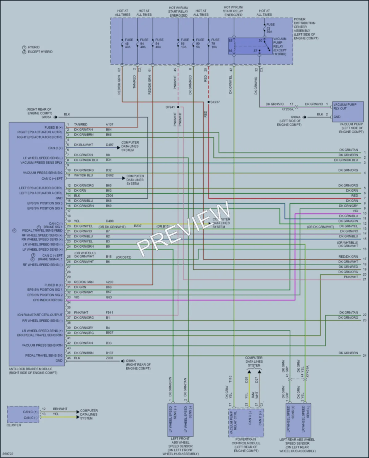 2024 Chrysler PacificaNew Anti Lock Brakes wiring diagram preview