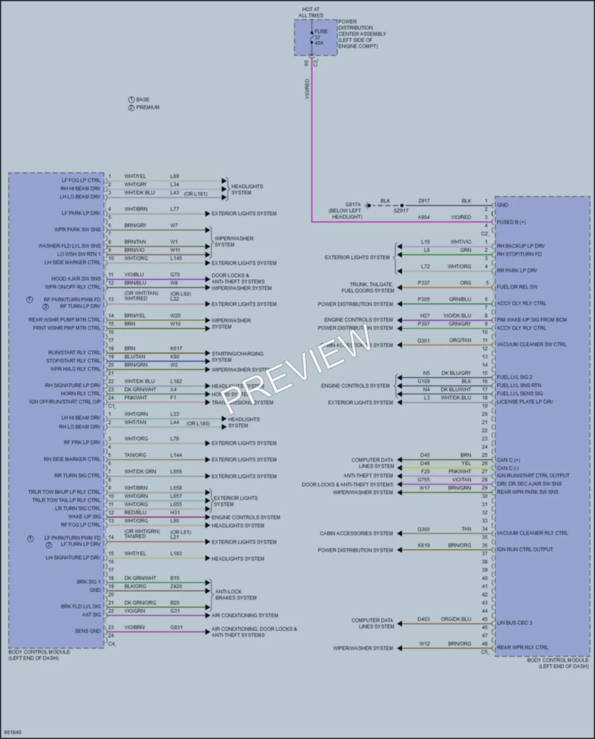 2024 Chrysler PacificaNew Body Control Modules wiring diagram preview