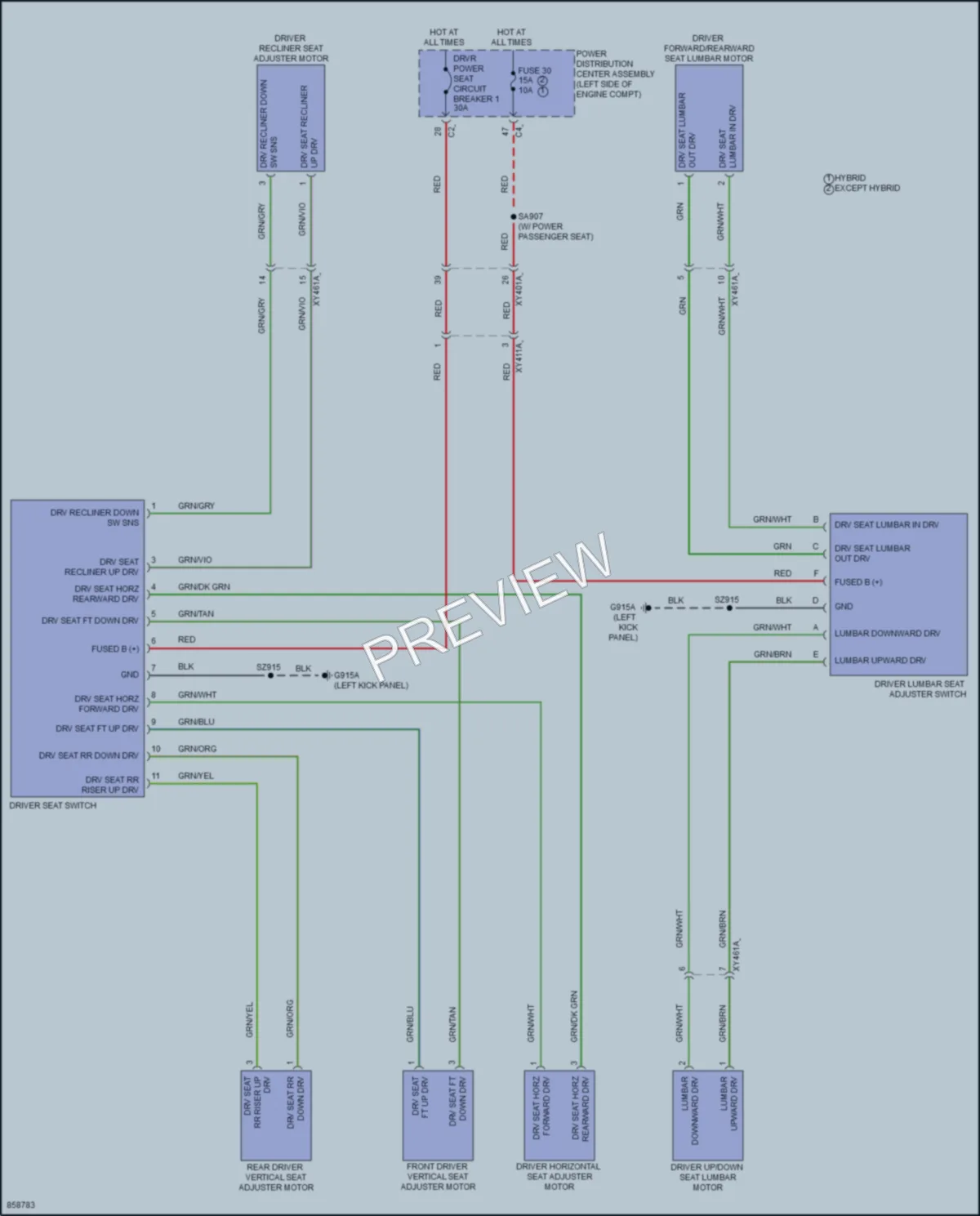 2024 Chrysler PacificaNew Power Seats wiring diagram preview