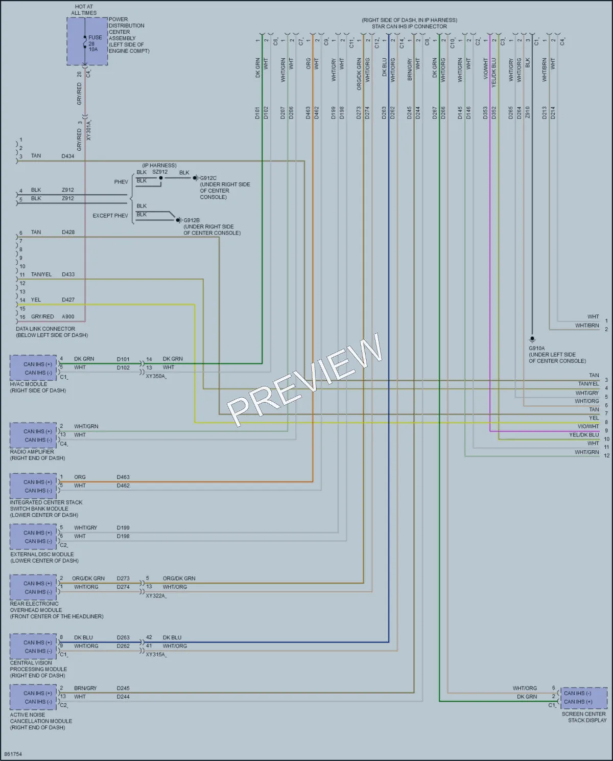 2024 Chrysler Voyager Computer Data Lines wiring diagram preview