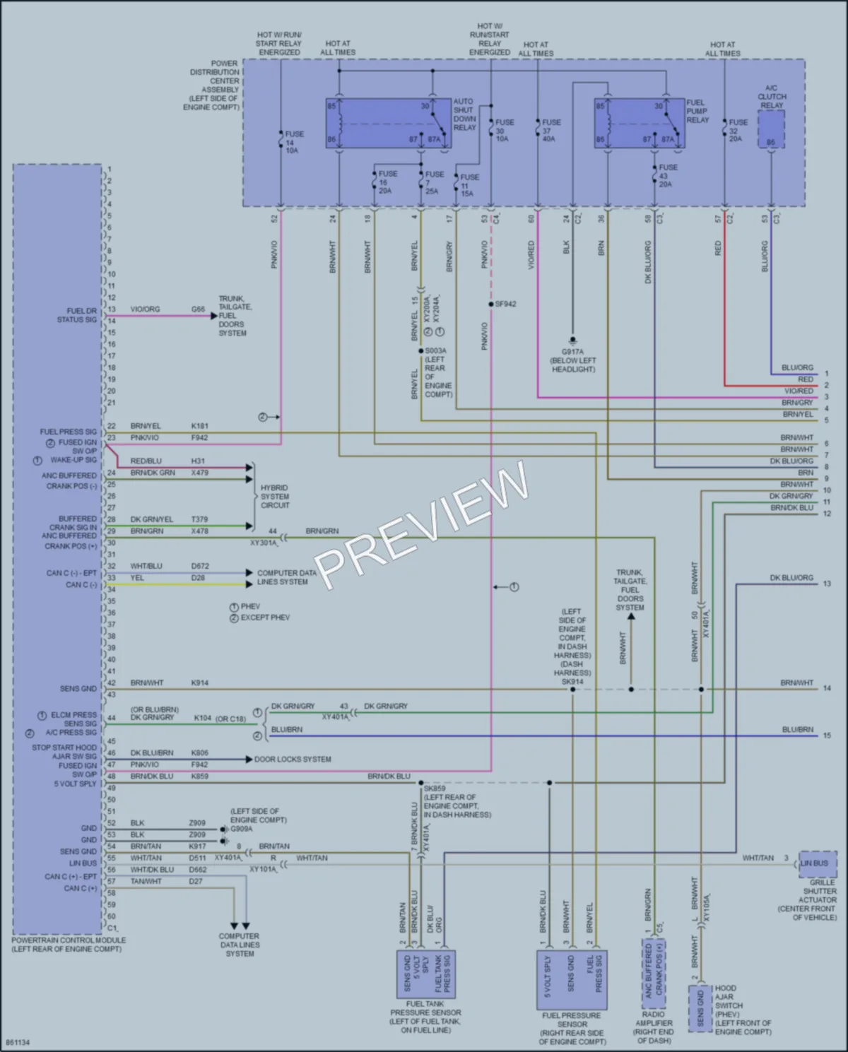 2024 Chrysler Voyager Engine Performance wiring diagram preview