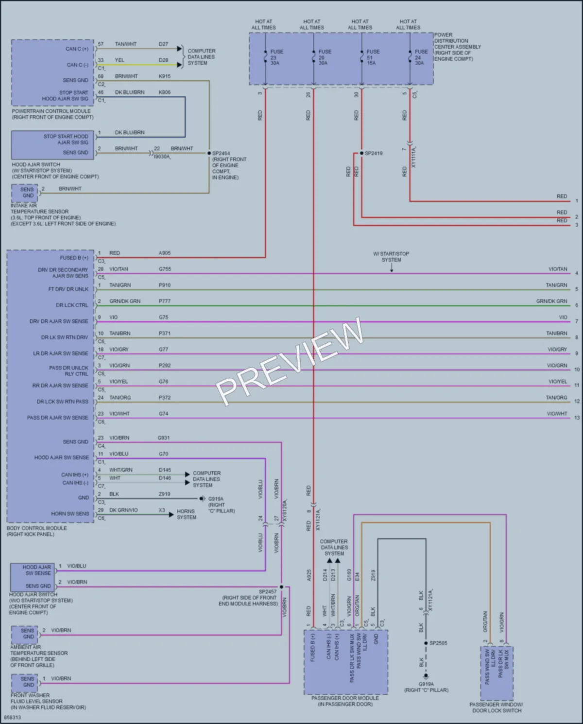 2024 Dodge Durango Anti Theft Wiring Diagrams protected preview