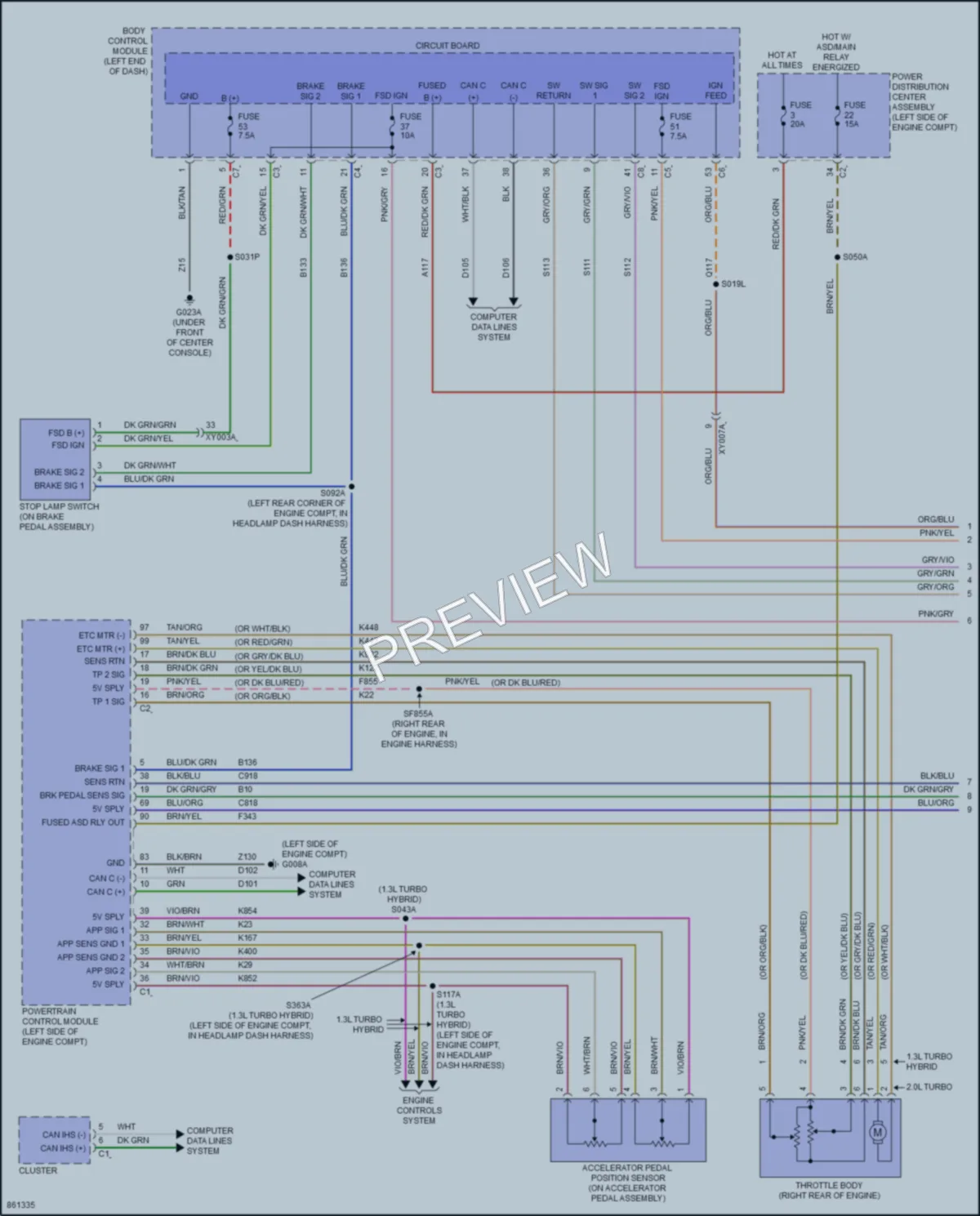 2024 Dodge Hornet Cruise Control wiring diagram preview