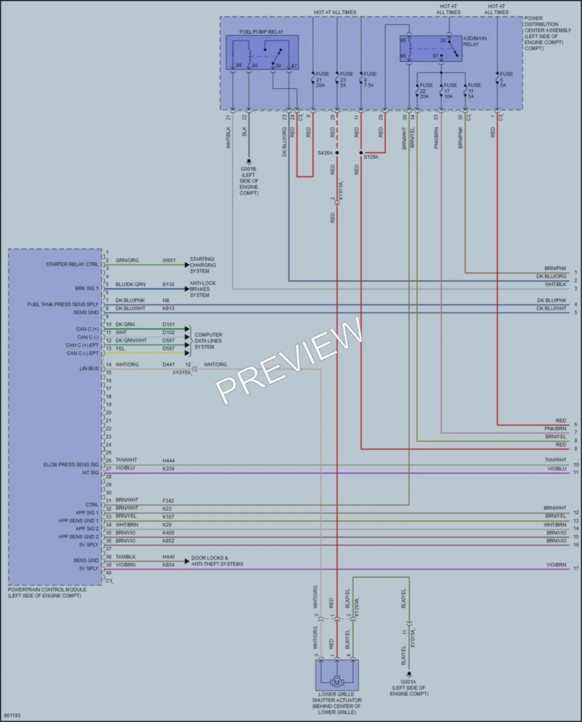 2024 Dodge Hornet Engine Performance wiring diagram preview