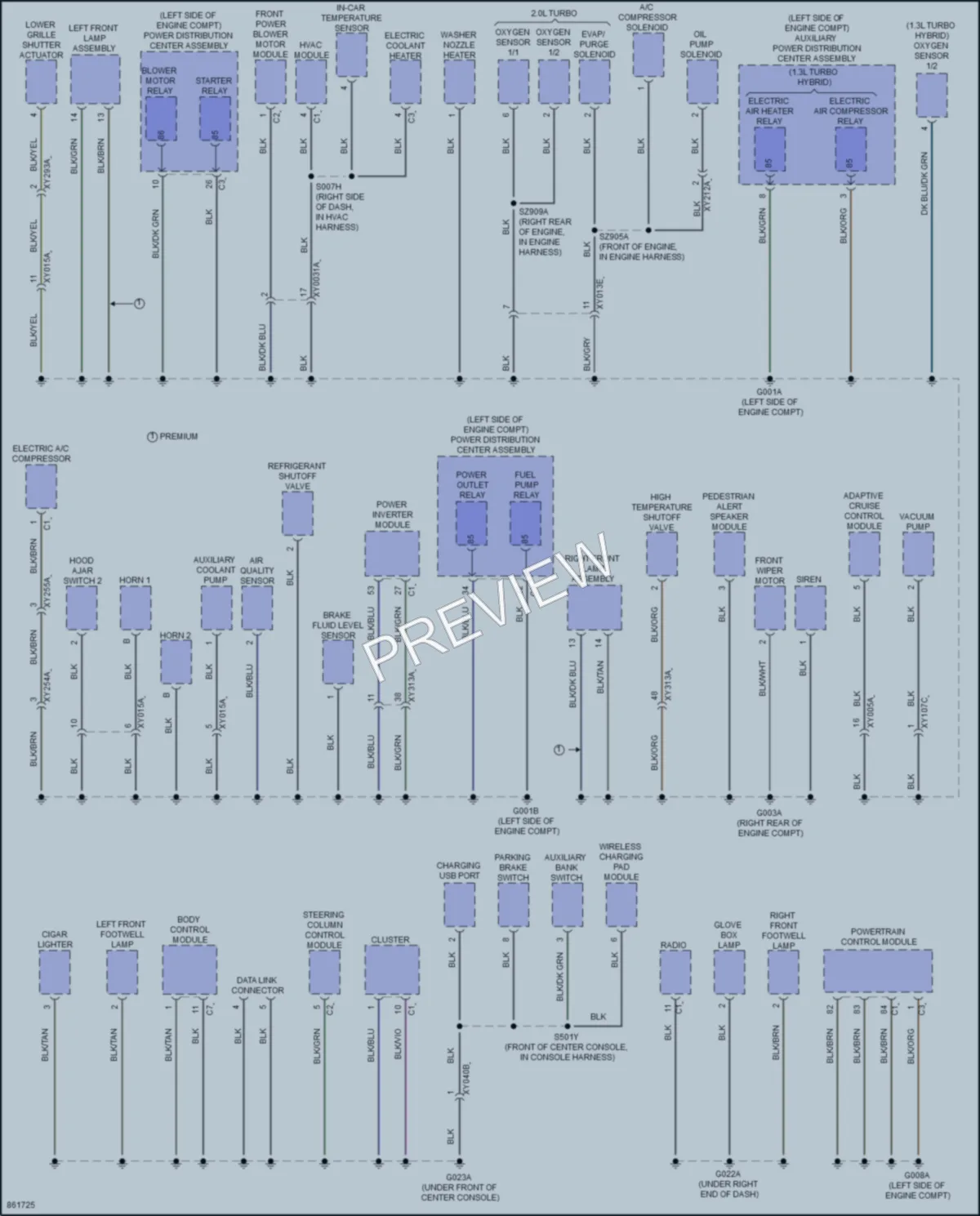 2024 Dodge Hornet Ground Distribution wiring diagram preview