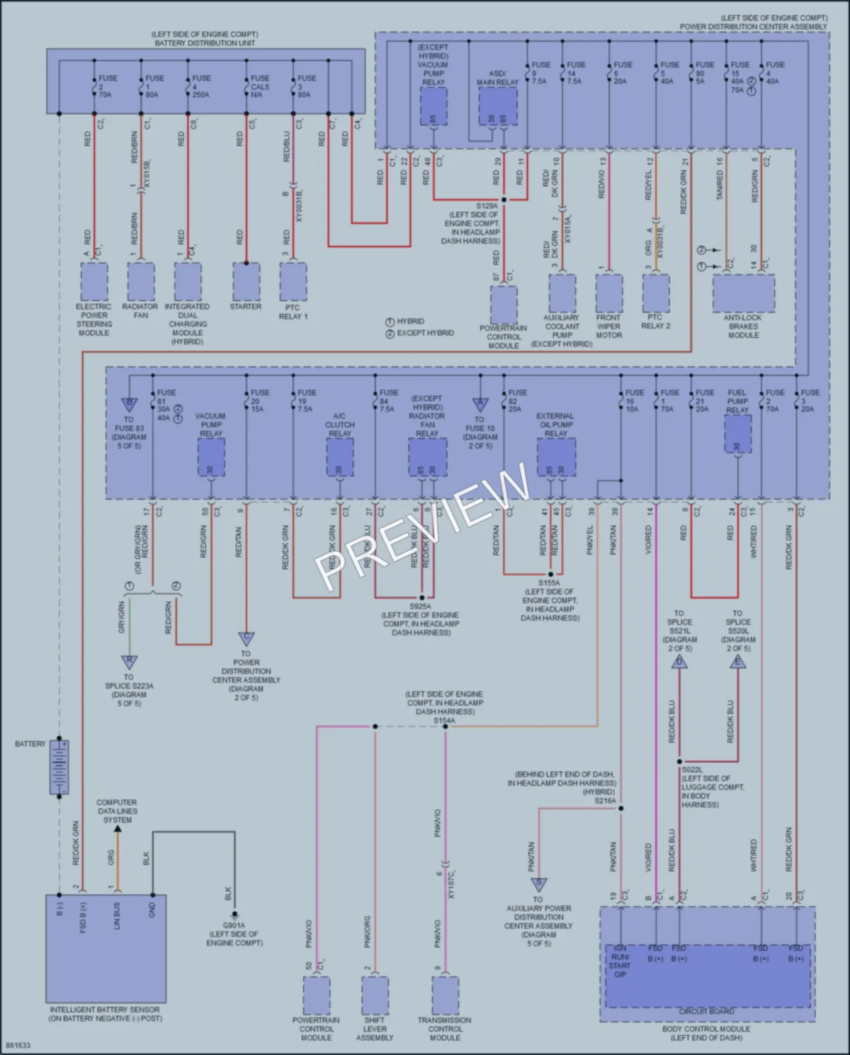 2024 Dodge Hornet Power Distribution wiring diagram preview