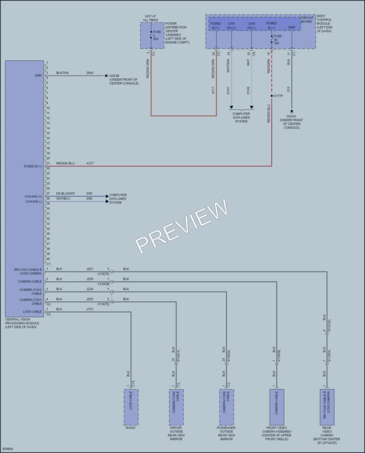 2024 Dodge HornetPlugIn Navigation wiring diagram preview