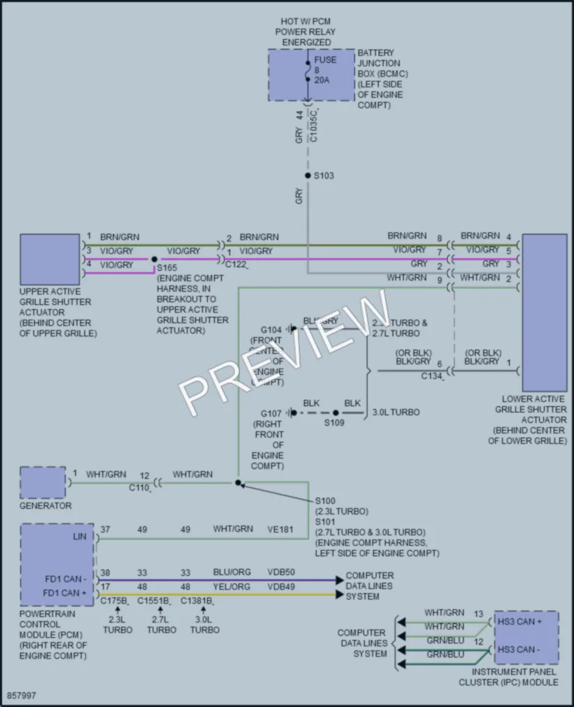 2024 Ford Bronco Active Bodyworks wiring diagram preview