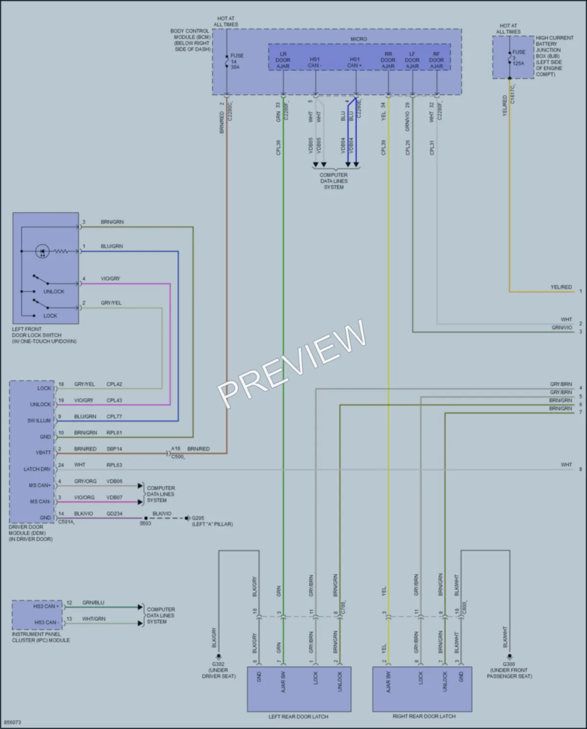 2024 Ford BroncoSport Anti Theft wiring diagram preview