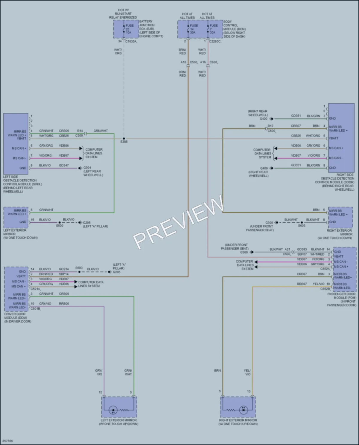 2024 Ford BroncoSport Navigation wiring diagram preview