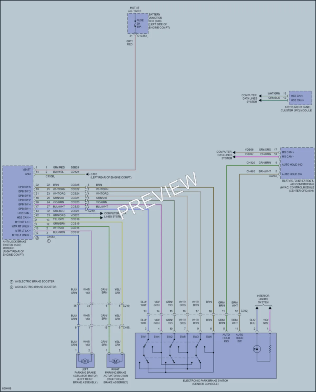 2024 Ford BroncoSport Shift Interlock wiring diagram preview