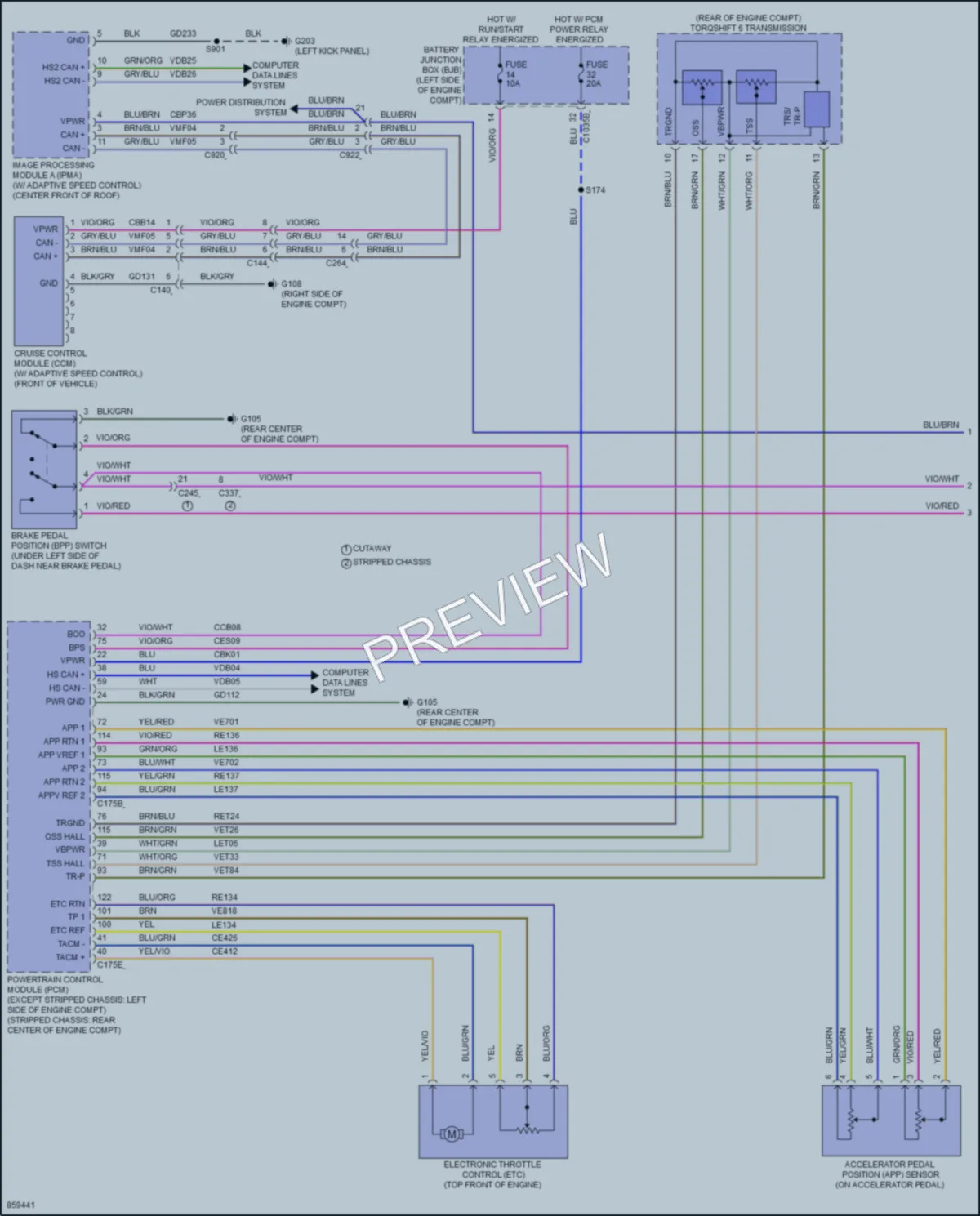 2024 Ford E350Econoline Cruise Control wiring diagram preview