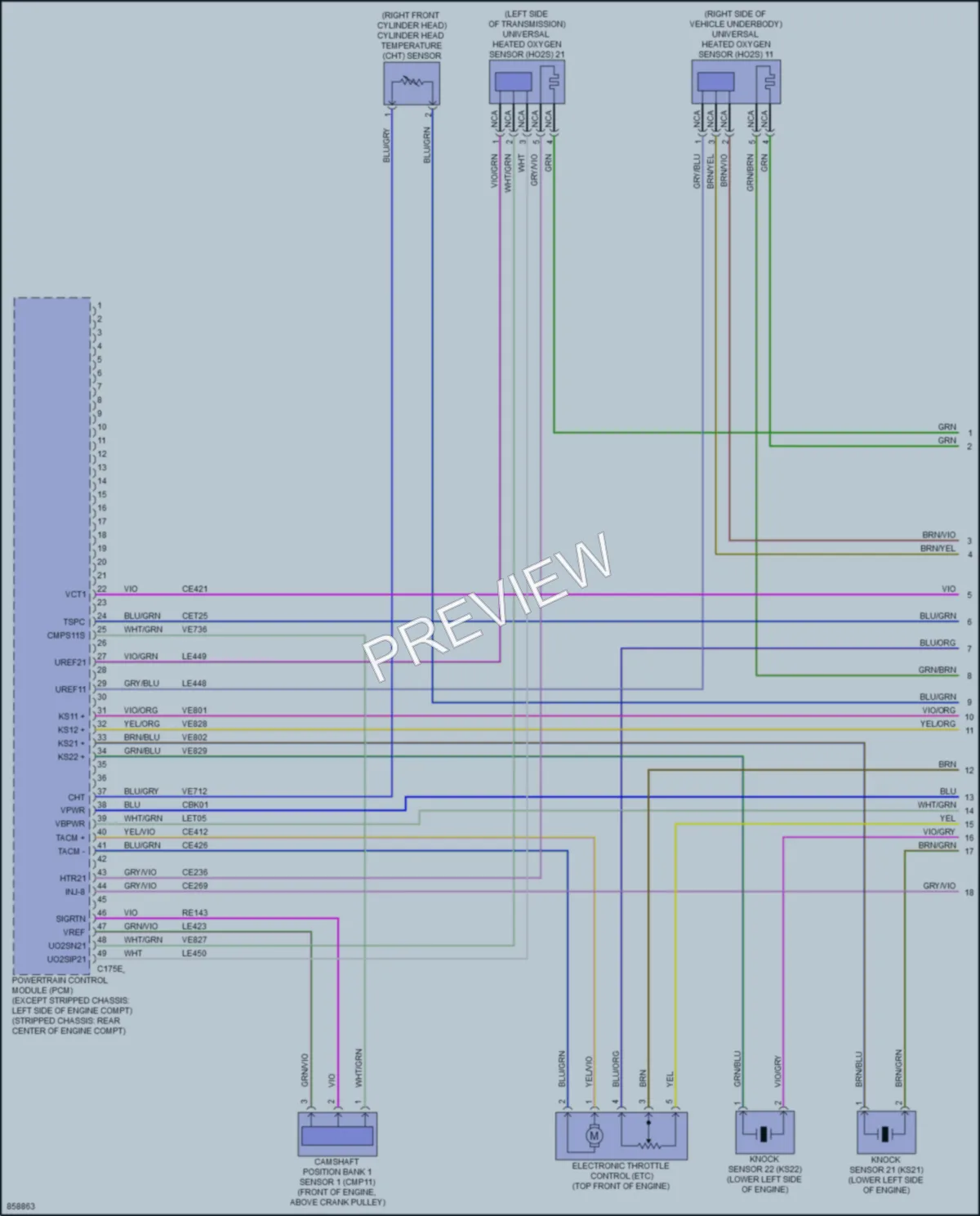 2024 Ford E350Econoline Engine Performance wiring diagram preview