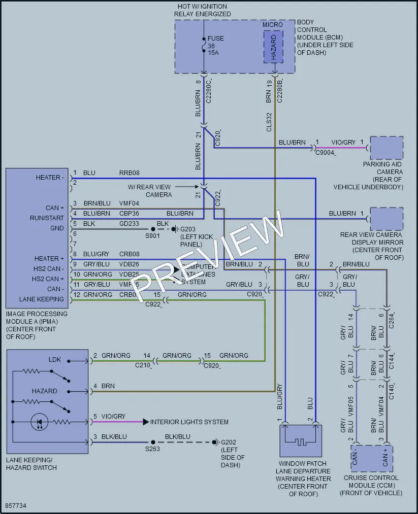 2024 Ford E350Econoline Navigation wiring diagram preview