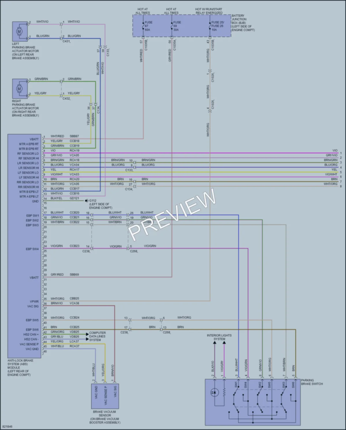 2024 Ford Edge Anti Lock Brakes wiring diagram preview