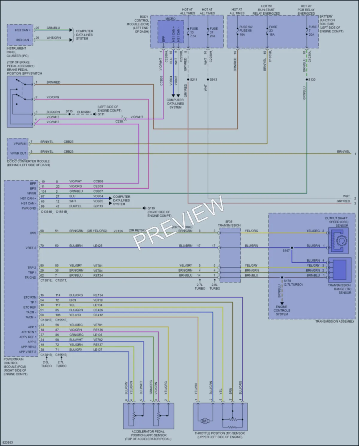 2024 Ford Edge Cruise Control wiring diagram preview