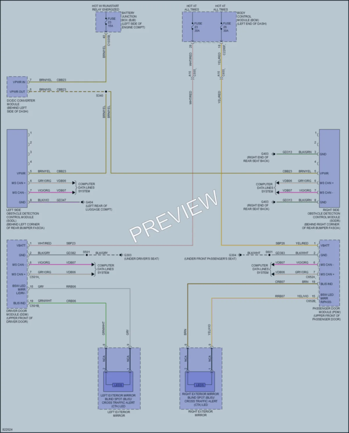 2024 Ford Edge Navigation wiring diagram preview