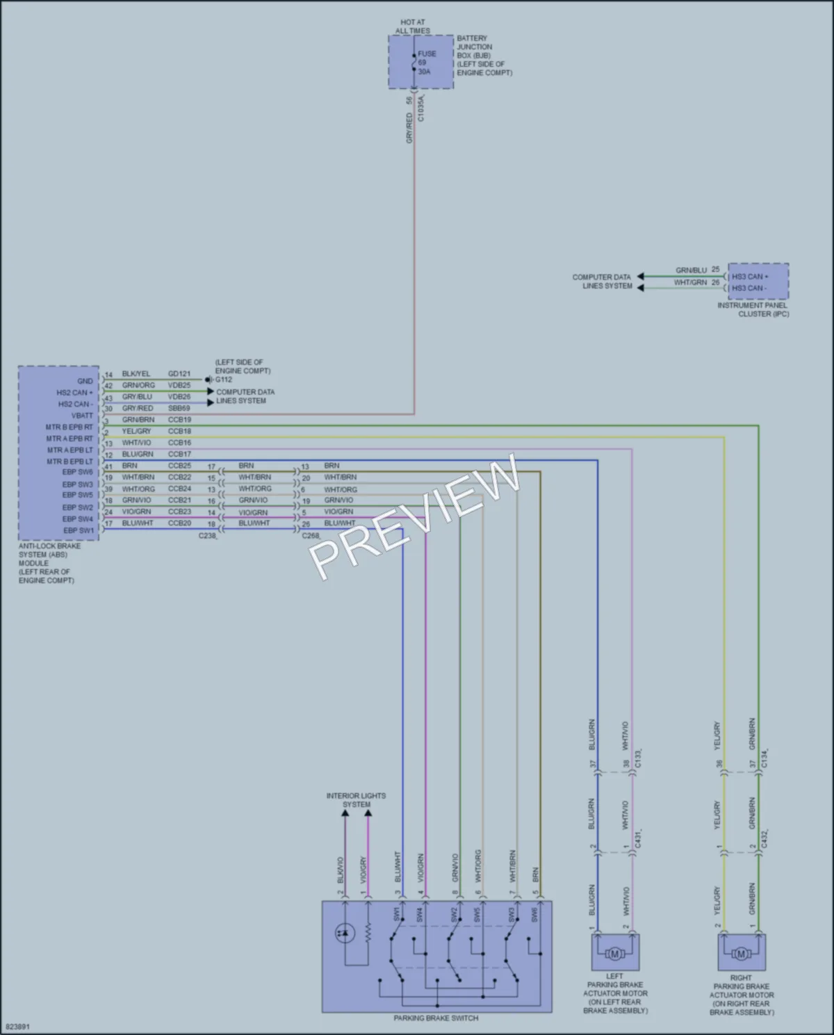 2024 Ford Edge Shift Interlock wiring diagram preview