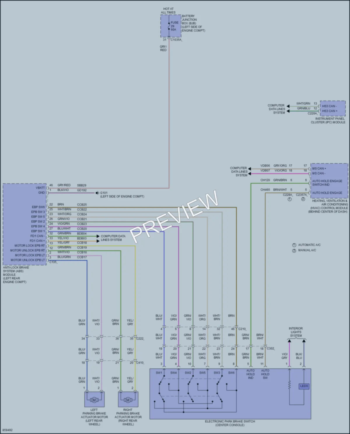 2024 Ford EscapeHybrid Shift Interlock wiring diagram preview
