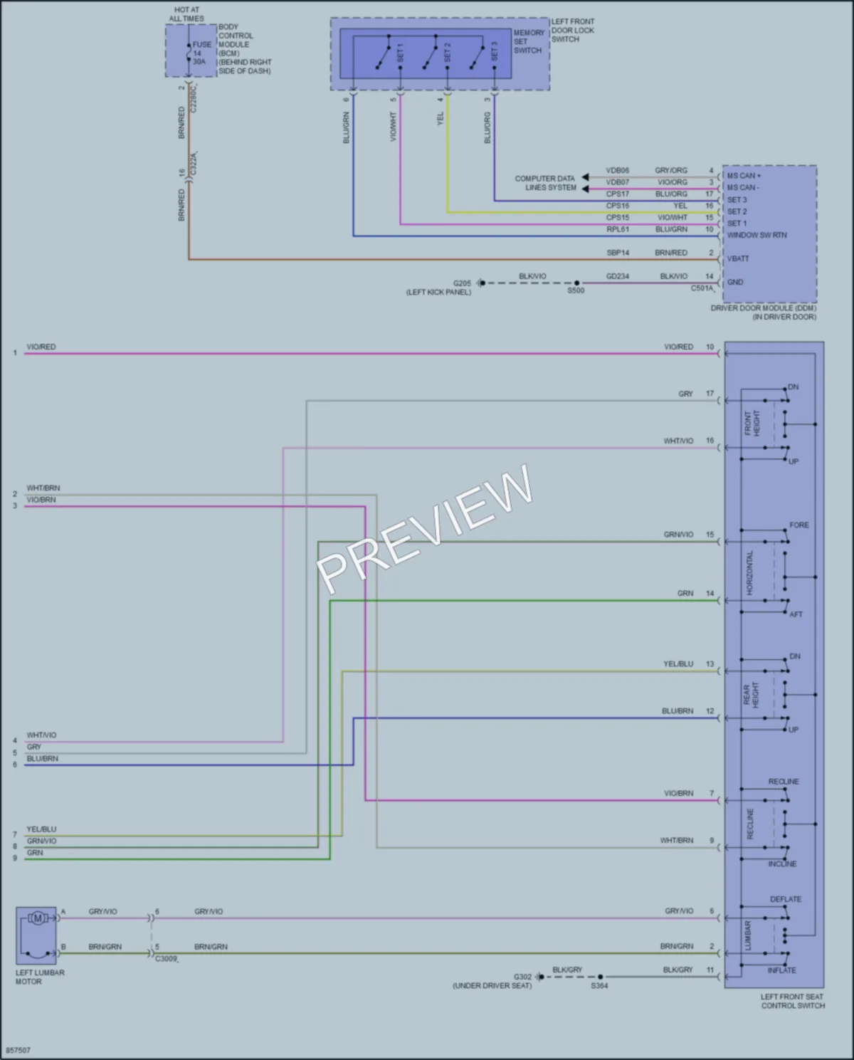 2024 Ford EscapePlugIn Memory Systems wiring diagram preview