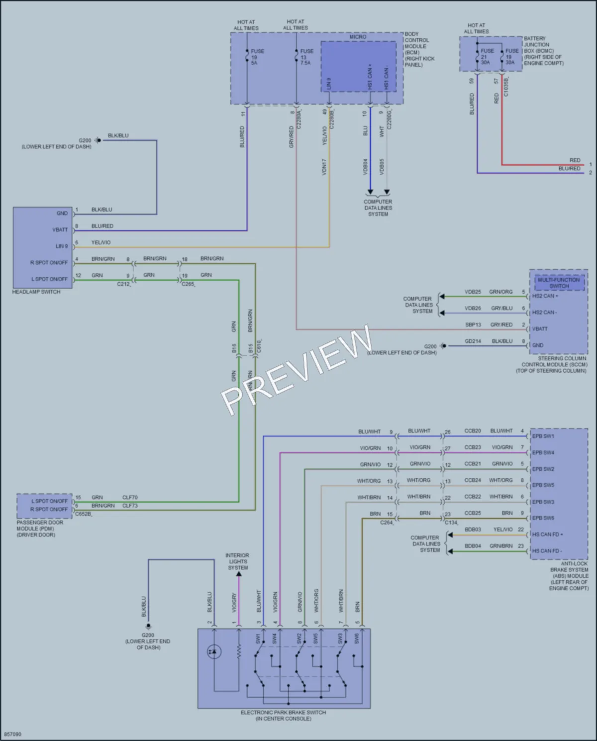 2024 Ford Expedition Headlights wiring diagram preview