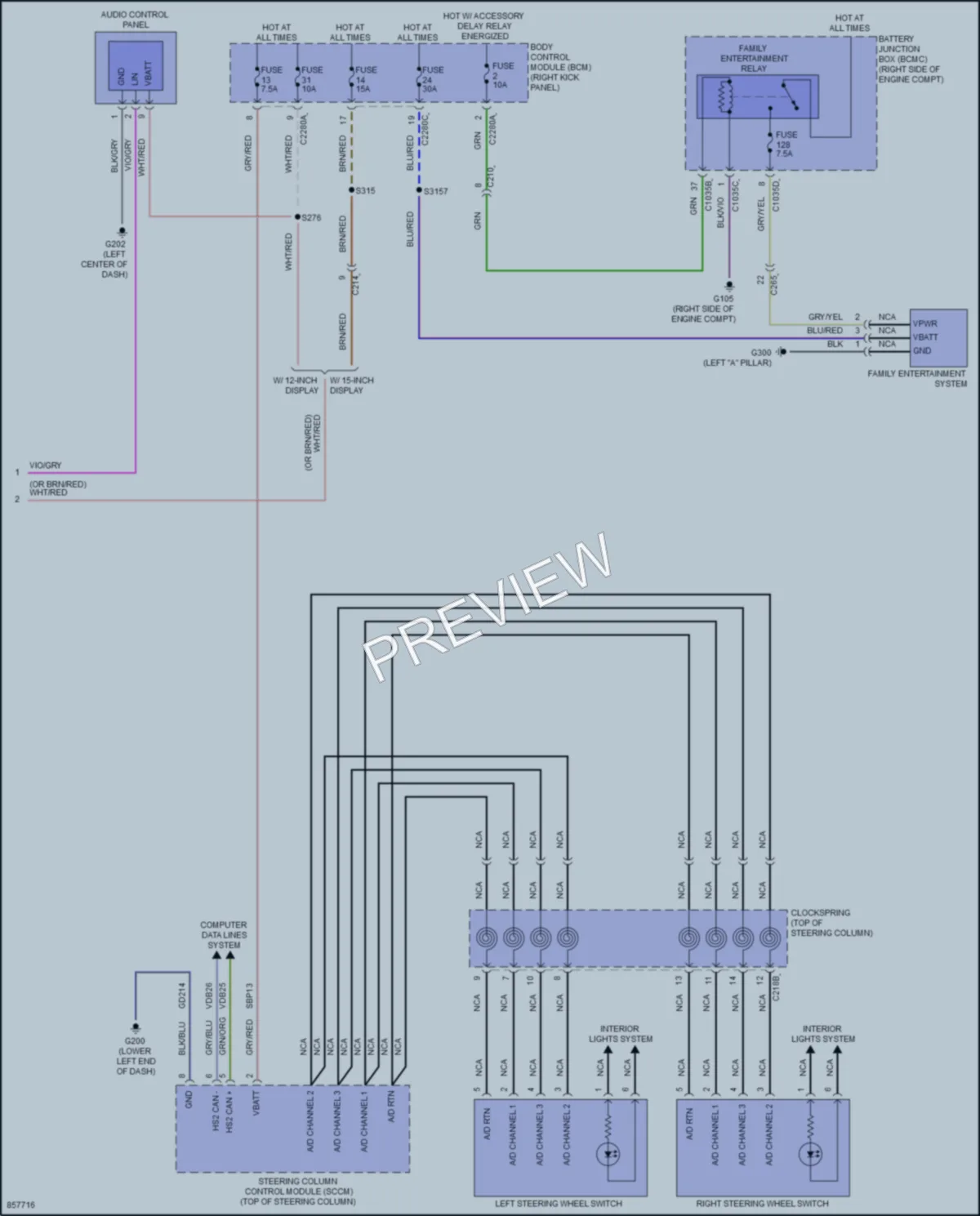 2024 Ford Expedition Navigation wiring diagram preview