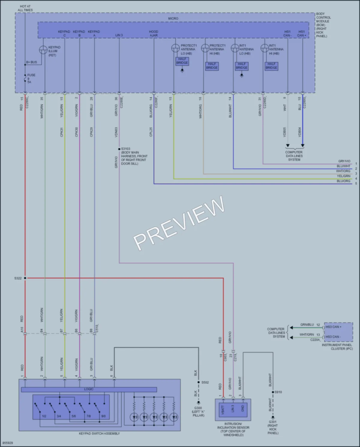 2024 Ford ExpeditionMAX Power Door Locks wiring diagram preview