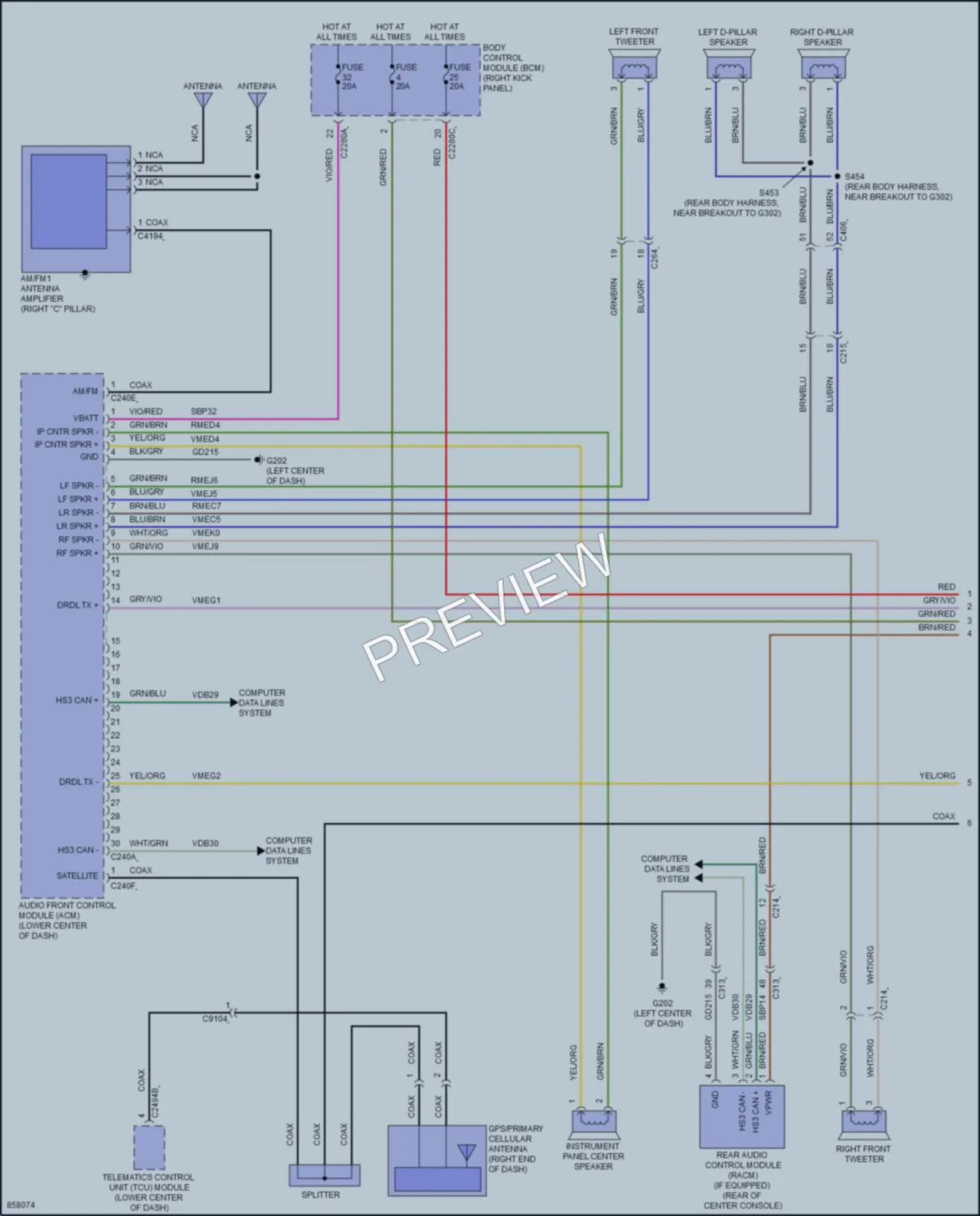 2024 Ford ExpeditionMAX Radio wiring diagram preview