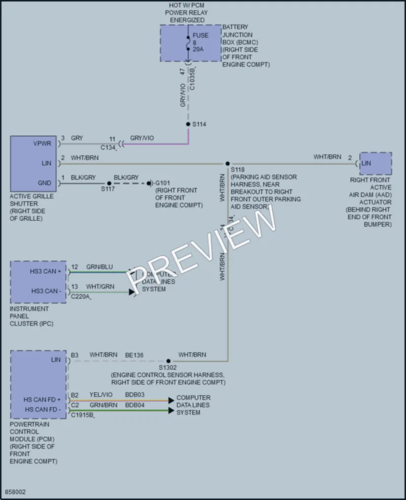 2024 Ford F150Lightning Active Bodyworks wiring diagram preview