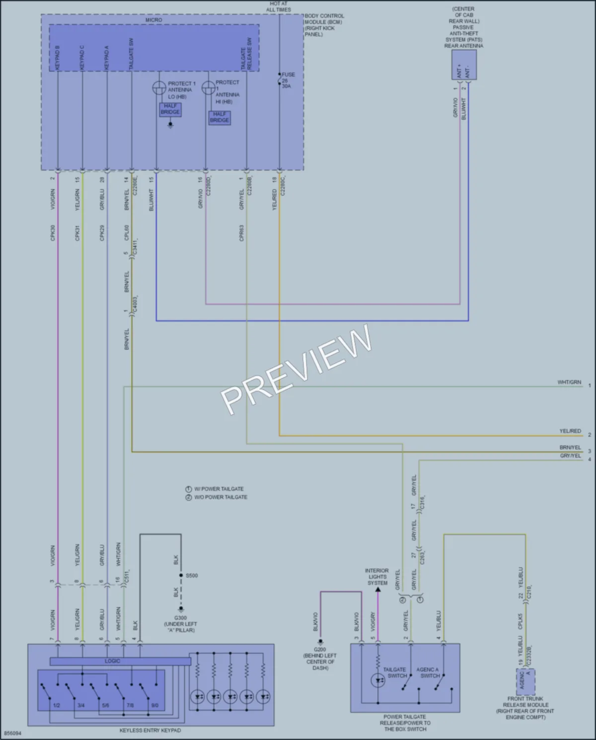 2024 Ford F150Lightning Anti Theft wiring diagram preview